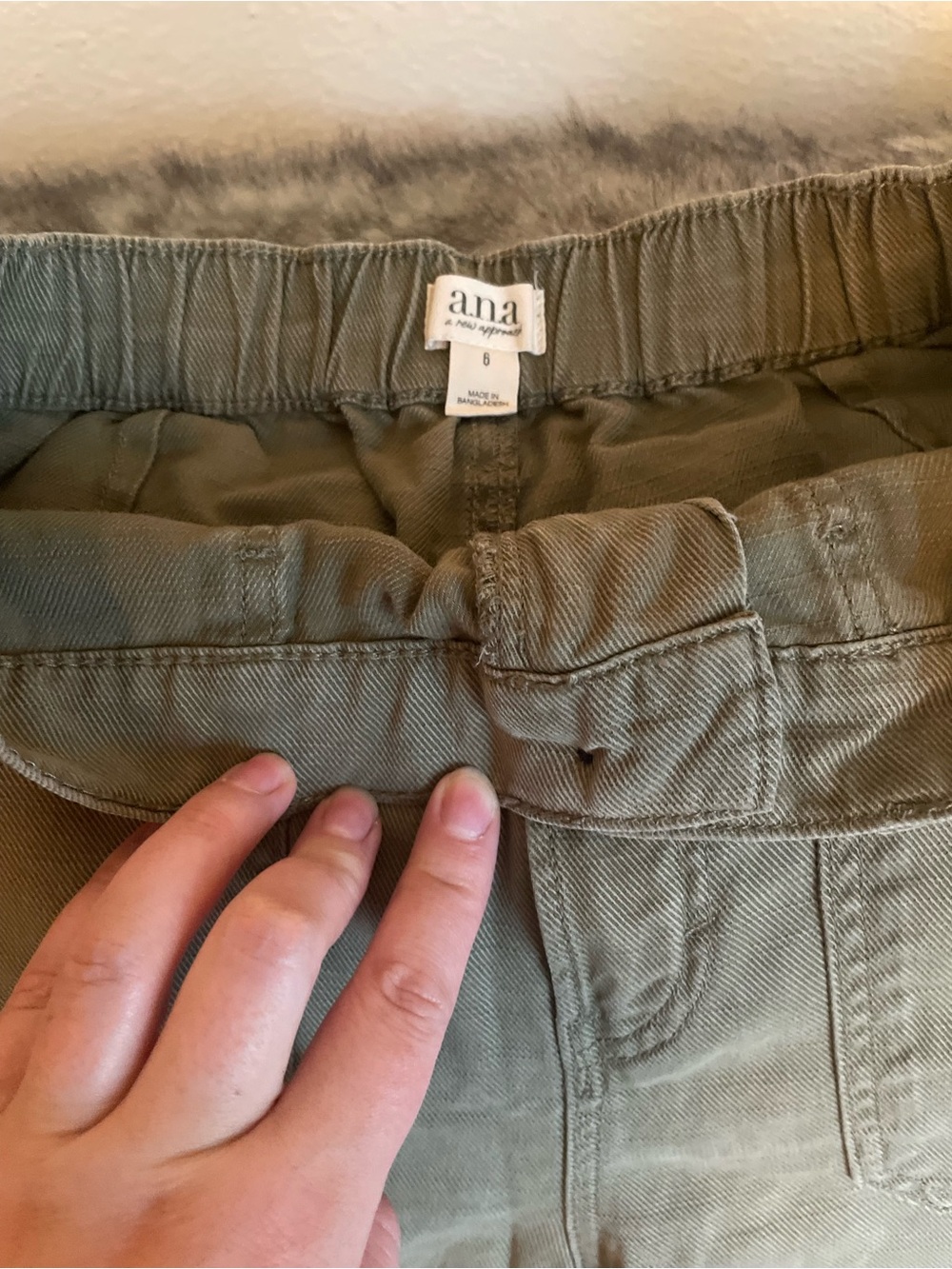 a.n.a Kids Olive Green Pull-On Pants